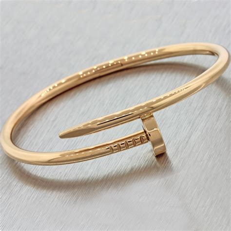 juste un clou bracelet cartier|authentic cartier nail bracelet.